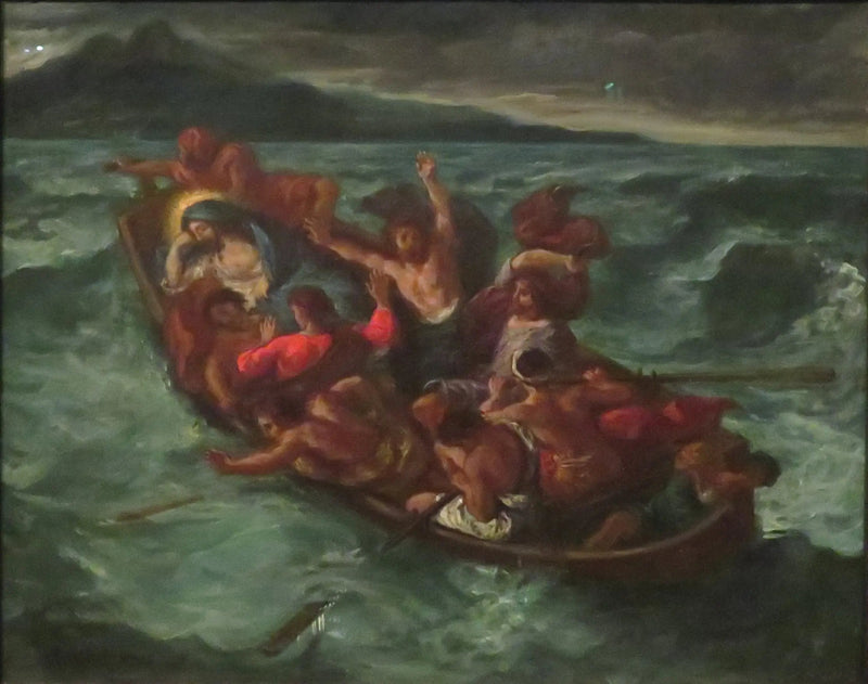 Den sovande Kristus under stormen - Eugène Delacroix