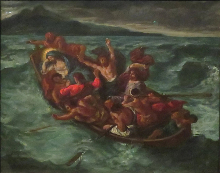 Den sovande Kristus under stormen - Eugène Delacroix