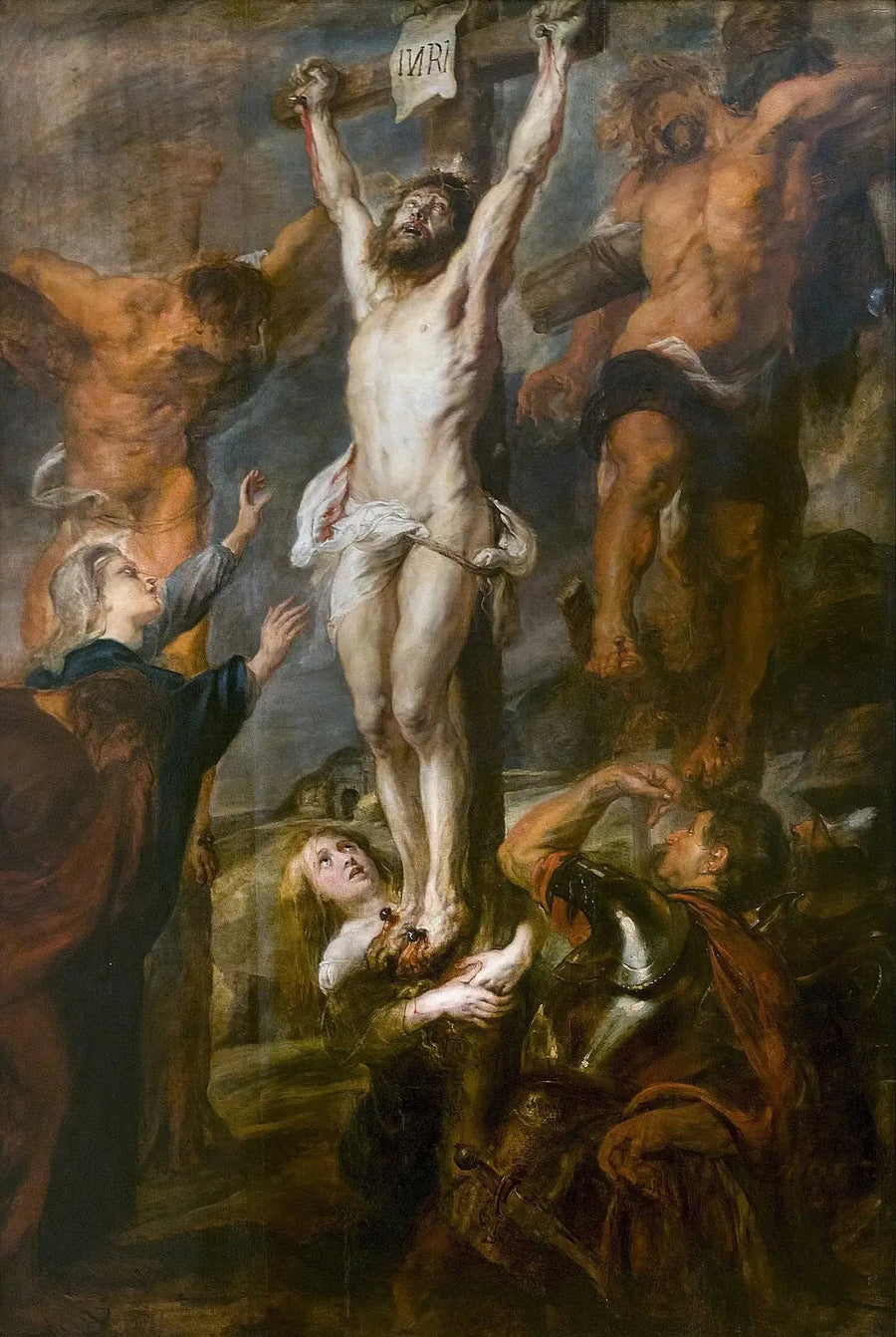 Kristus mellan de två banditerna - Peter Paul Rubens