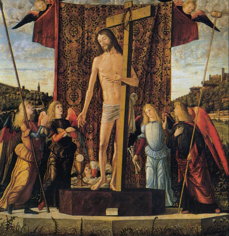 Kristus mellan fyra änglar - Vittore Carpaccio