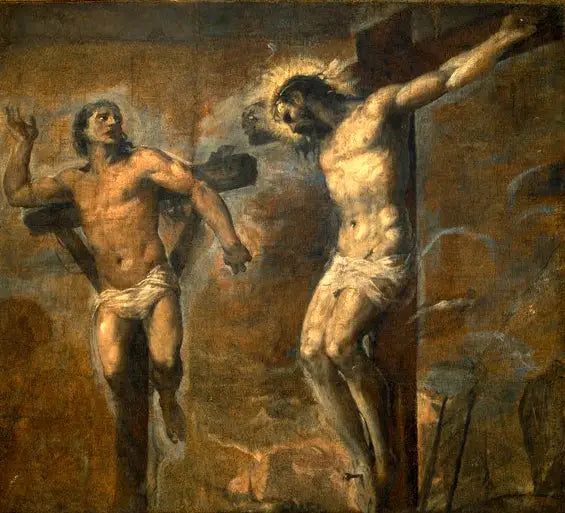 Kristus och den gode rövaren - Titian