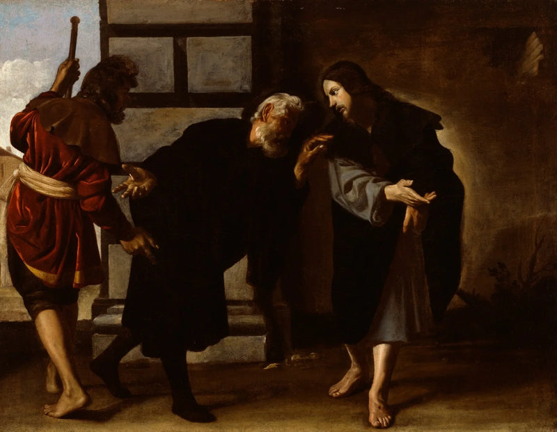 Kristus och två lärjungar på vägen till Emmaus - Alonso Cano