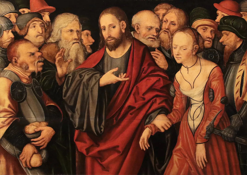 Kristus och äktenskapsbrottet - Lucas Cranach den äldre