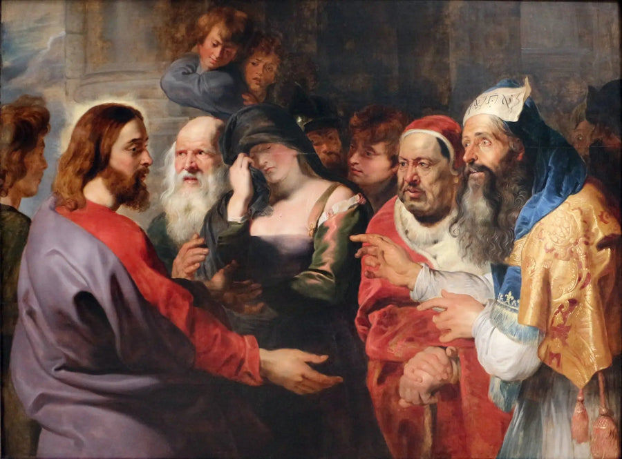 Kristus och den adulterouska kvinnan - Peter Paul Rubens
