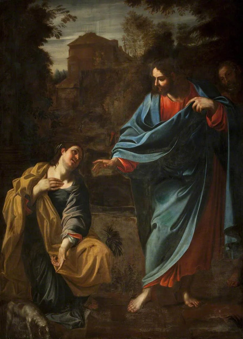 Kristus och kanaanska kvinnan - Ludovico Carracci