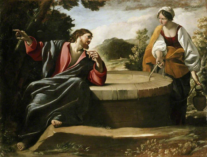 Kristus och den samaritiska kvinnan - Giovanni Lanfranco
