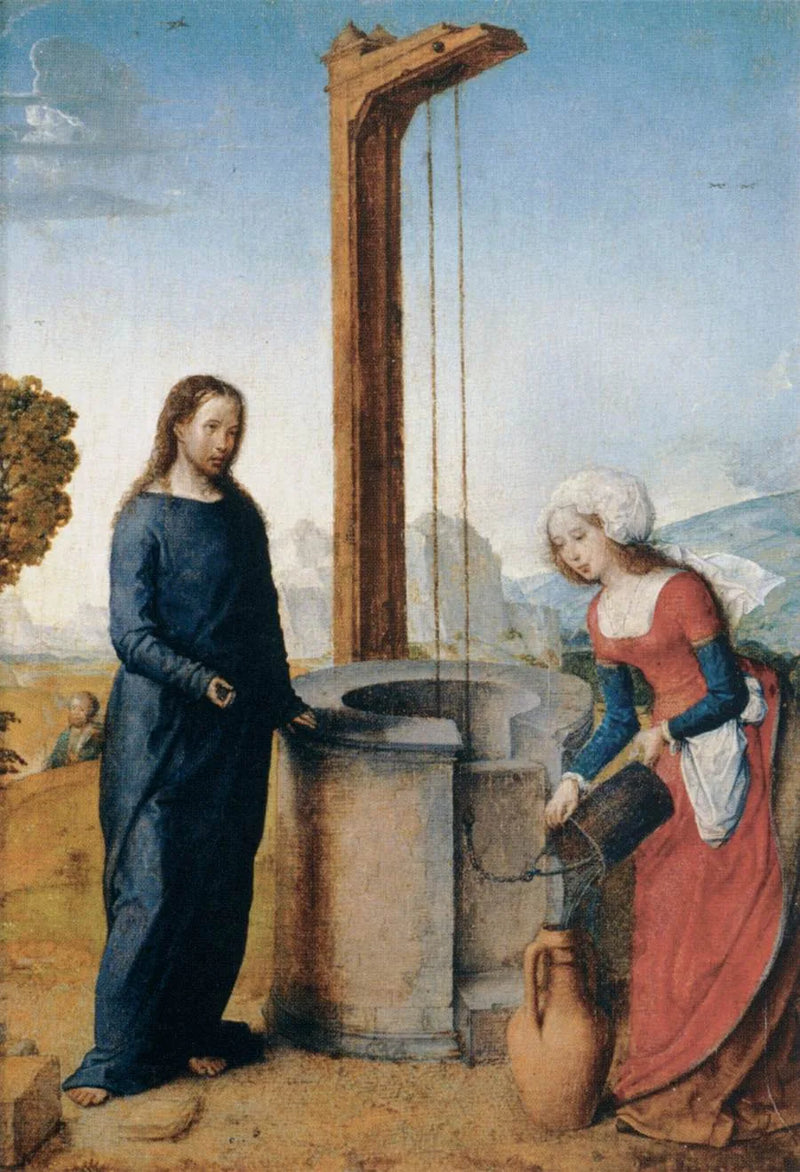 Kristus och Samaritanen - Juan de Flandes