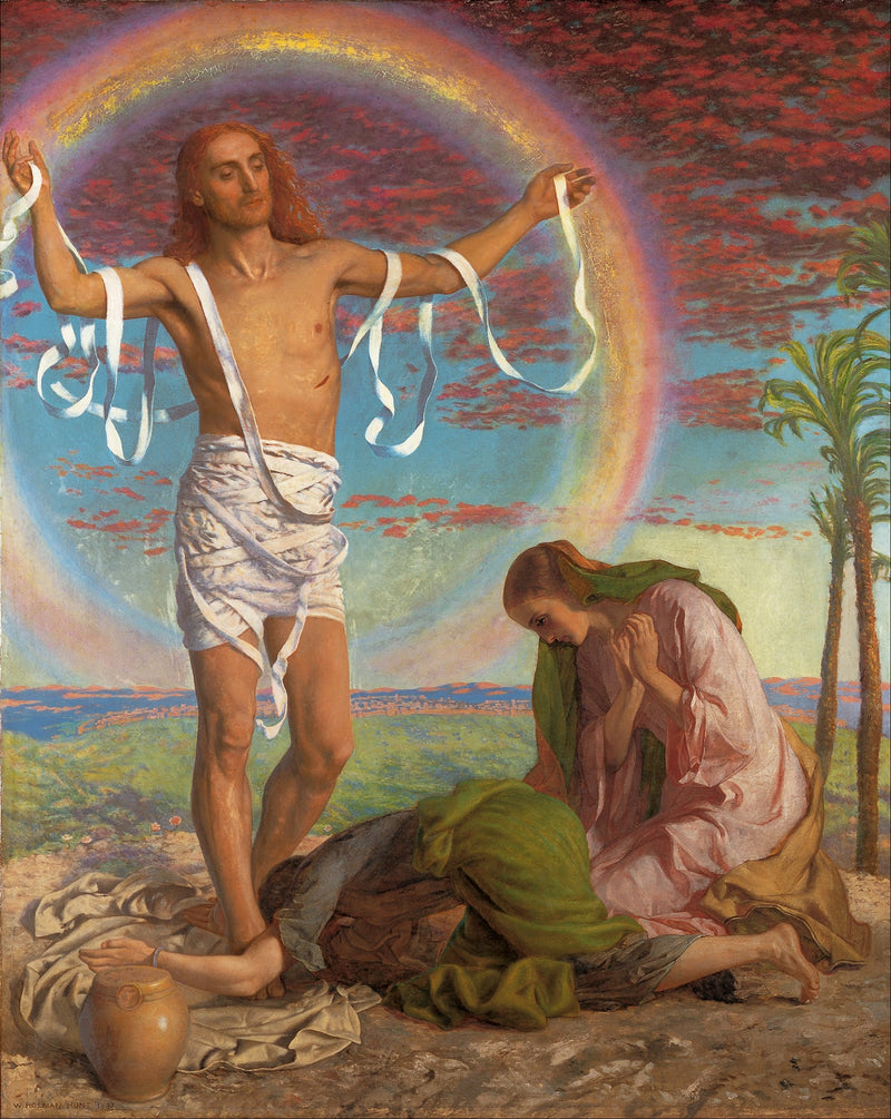 Kristus och de två Maria - William Holman Hunt