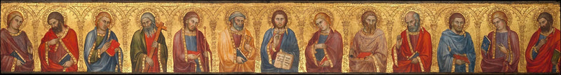 Kristus och de tolv apostlarna - Taddeo di Bartolo