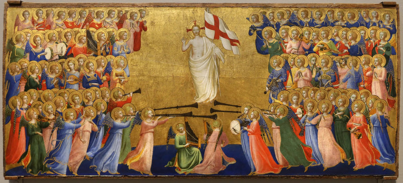 Kristus härliggjord i himmelens gård - Fra Angelico