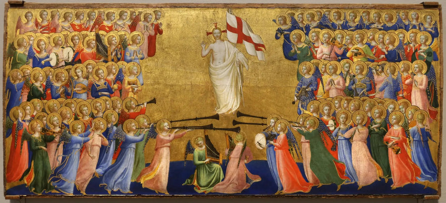 Kristus härliggjord i himmelens gård - Fra Angelico