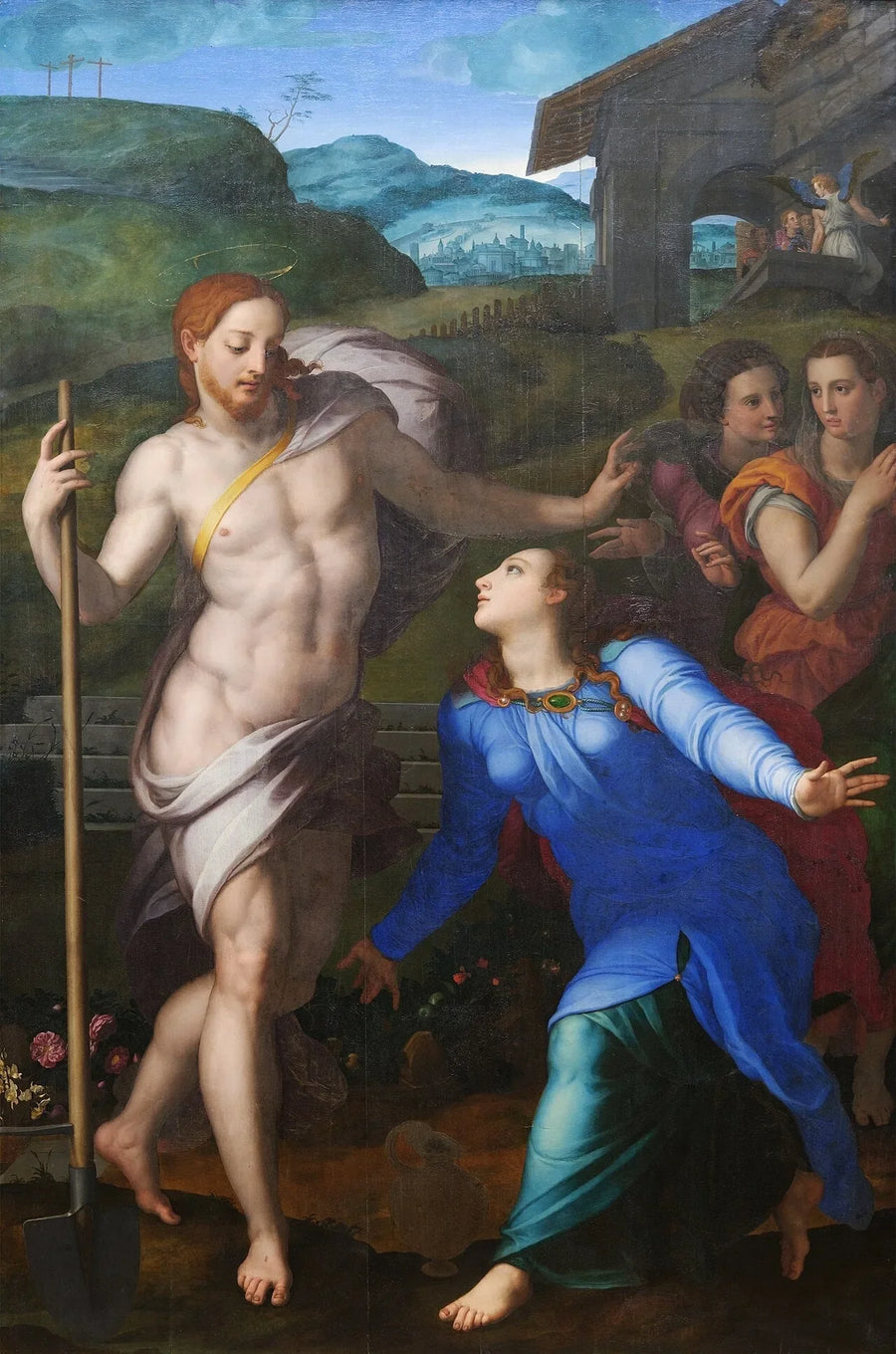 Kristus trädgårdsmästaren framträder för heliga Magdalena - Bronzino