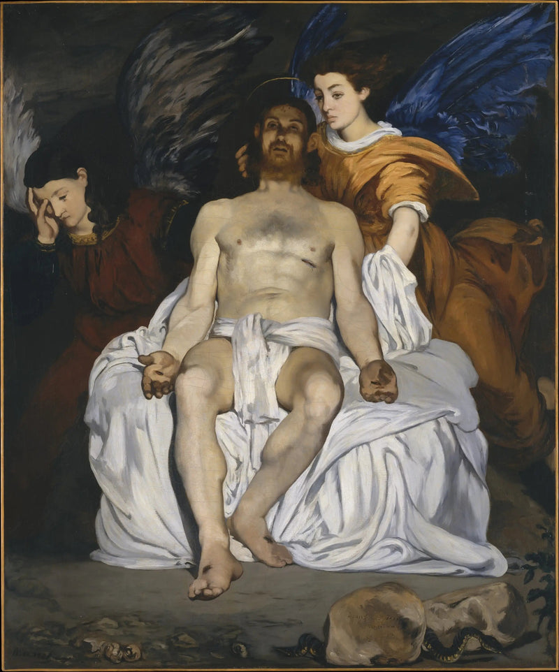 Den döde Kristus och änglarna - Édouard Manet