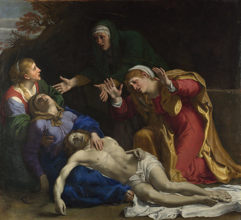 Den döende Kristus gråter (« De tre Marie ») - Annibale Carracci