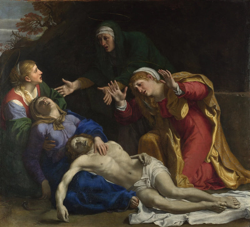Den döende Kristus gråter (« De tre Marie ») - Annibale Carracci