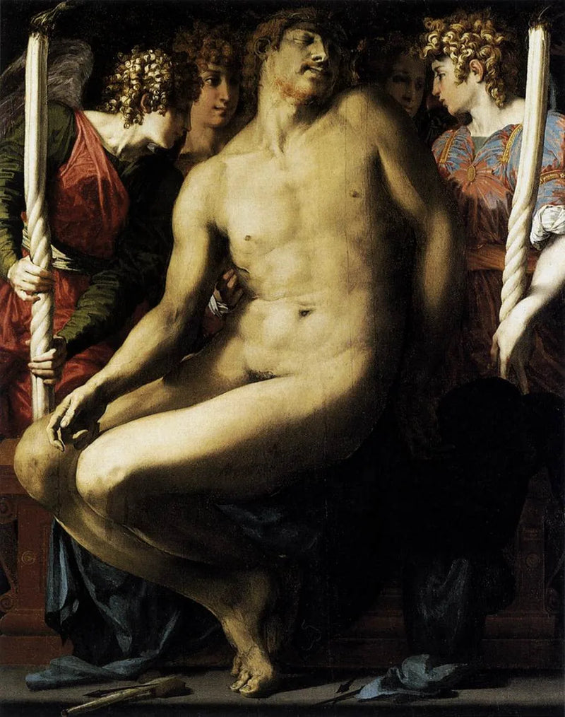 Kristus bland änglarna - Rosso Fiorentino
