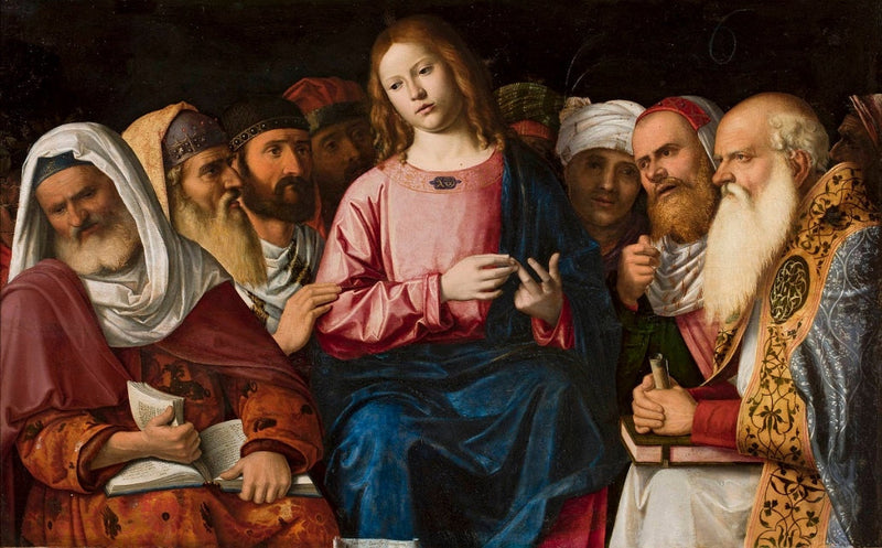 Kristus bland lärarna (detalj). - Cima da Conegliano
