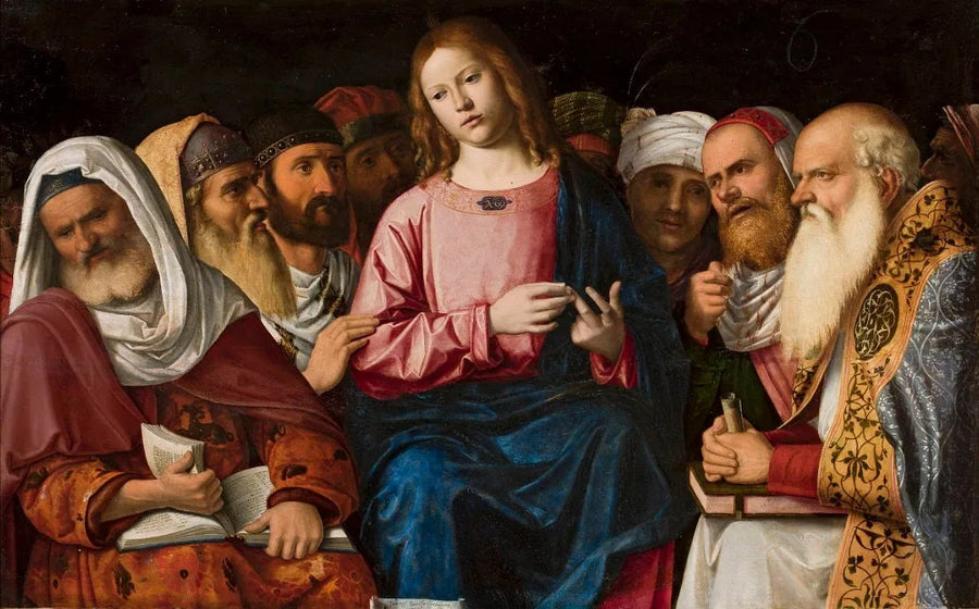 Kristus bland lärarna (detalj). - Cima da Conegliano