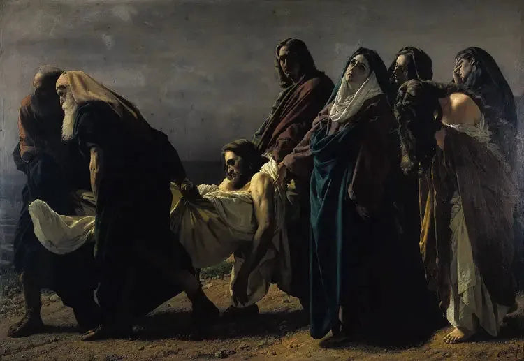 Kristus bärs till gravplatsen - Antonio Ciseri