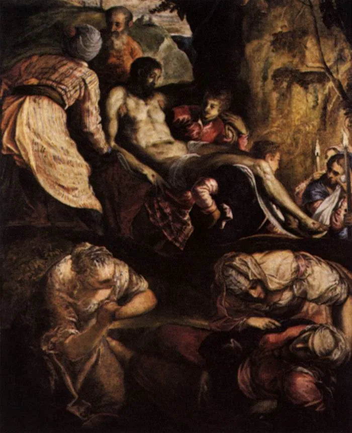 Kristus bärs till graven - Jacopo Tintoretto