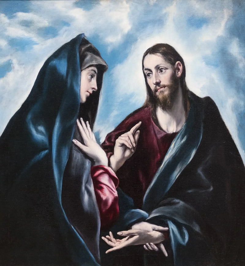 Kristus som tar avsked av sin mor - El Greco