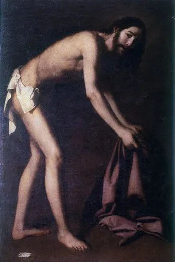 Kristus samlar sina kläder - Francisco de Zurbarán
