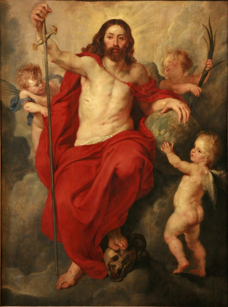 Den triumferande Kristus över Döden och Synden - Peter Paul Rubens