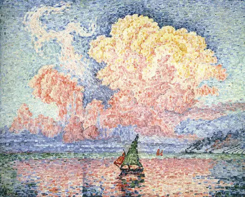 Le ciel rose, Antibes - Paul Signac image 1 copie de tableau peinte à la main