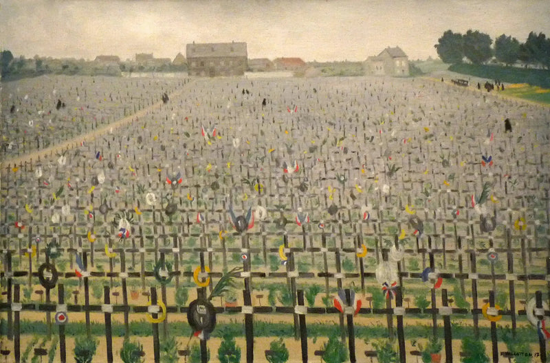 Den militära kyrkogården i Châlons - Félix Vallotton