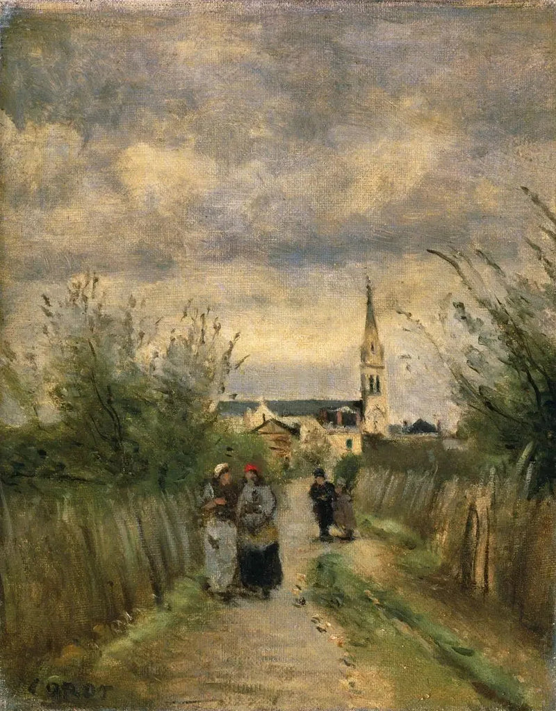 Klocktornet i Argenteuil - Jean-Baptiste Camille Corot