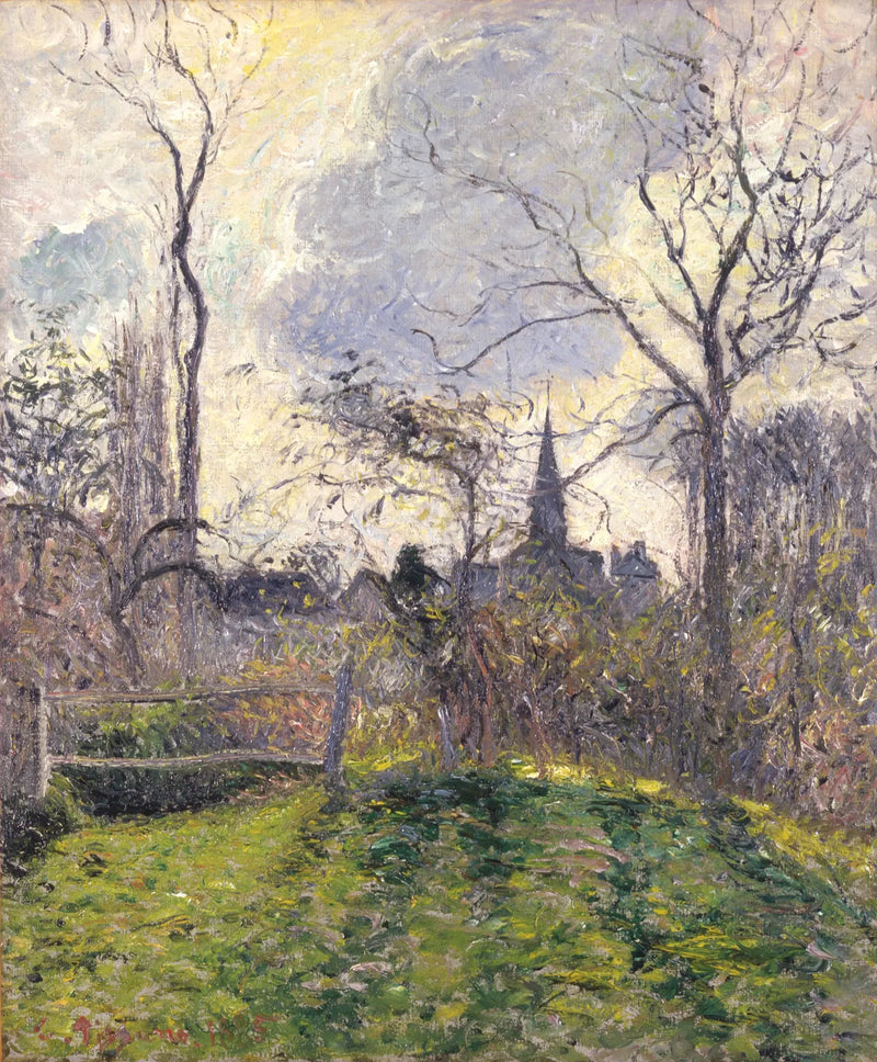 Bazincourt-klocktornet - Camille Pissarro