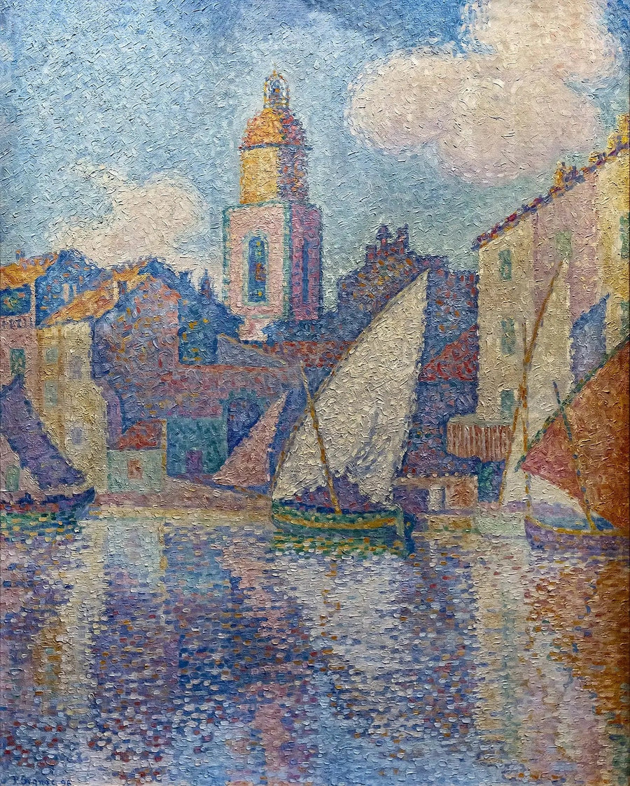 Klocktornet i Saint-Tropez - Paul Signac