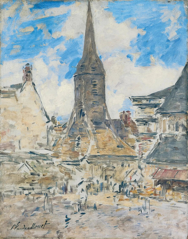 Klocktornet i Sainte-Catherine, Honfleur - Eugène Boudin