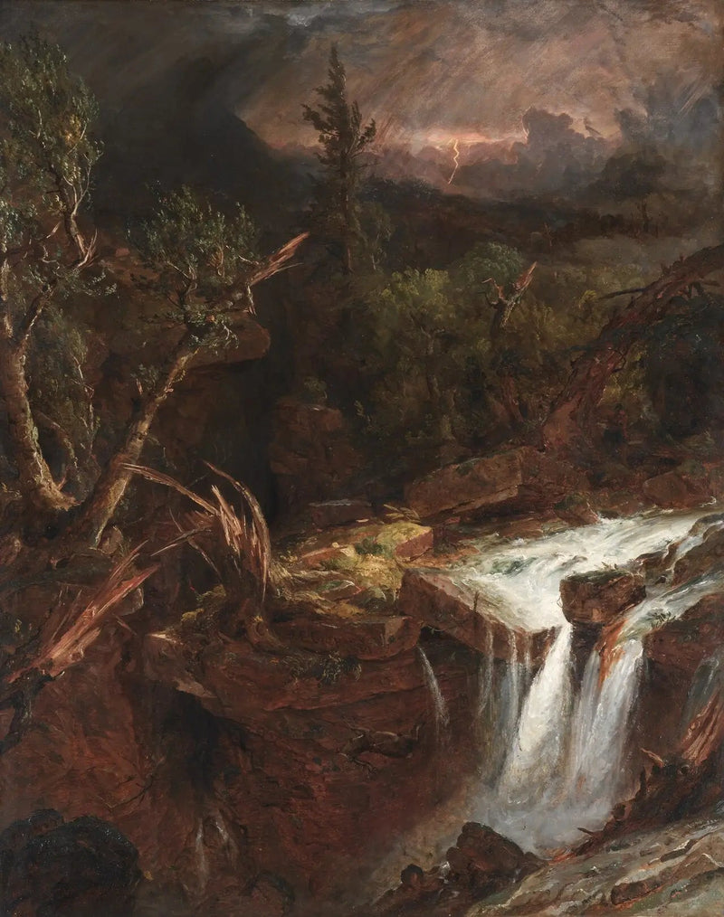 Kryddnejlika - En stormscen i Catskill-bergen - Jasper Francis Cropsey