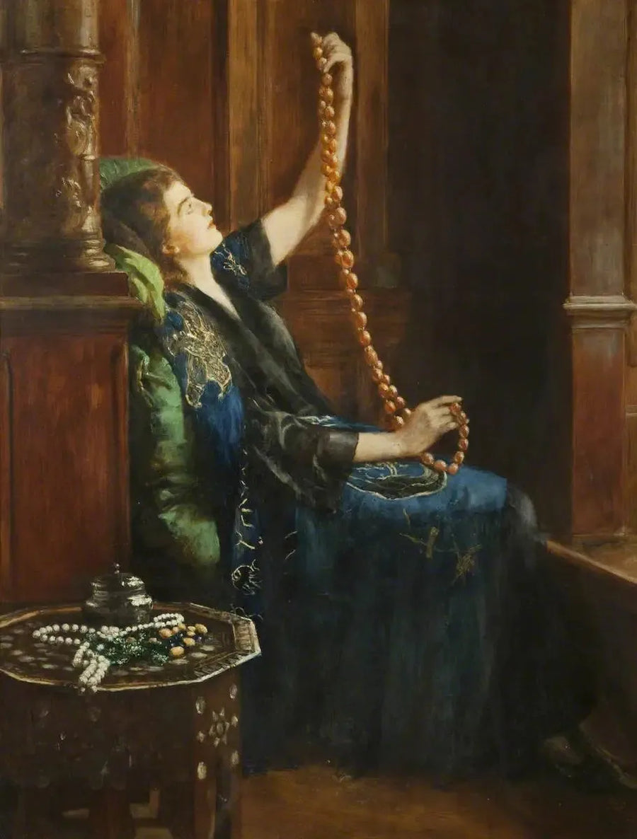 "John Colliers bärnstenhalsband"