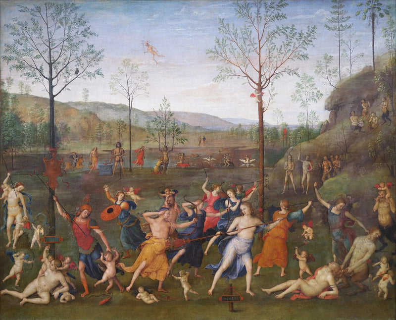 Kärlekens och Kyskhetens Kamp - Pietro Perugino