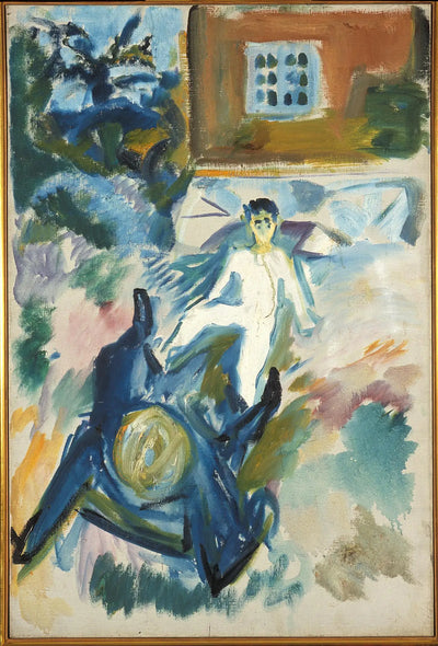 Reproduction du tableau « Le Combat - Edvard Munch » par Alpha Reproduction en peinture à l’huile