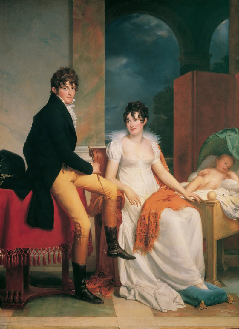 Greve Moritz Christian von Fries och hans familj - François Gérard