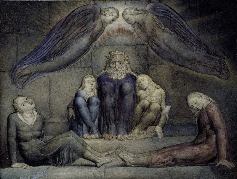Greve Ugolino och hans söner i fängelse - William Blake