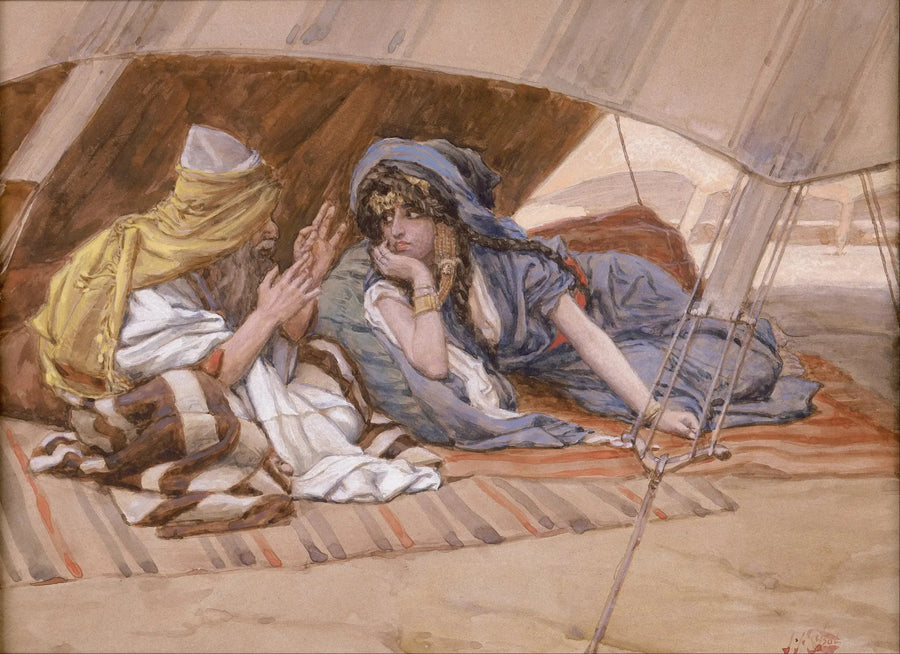 Abrahams råd till Saraï - James Tissot