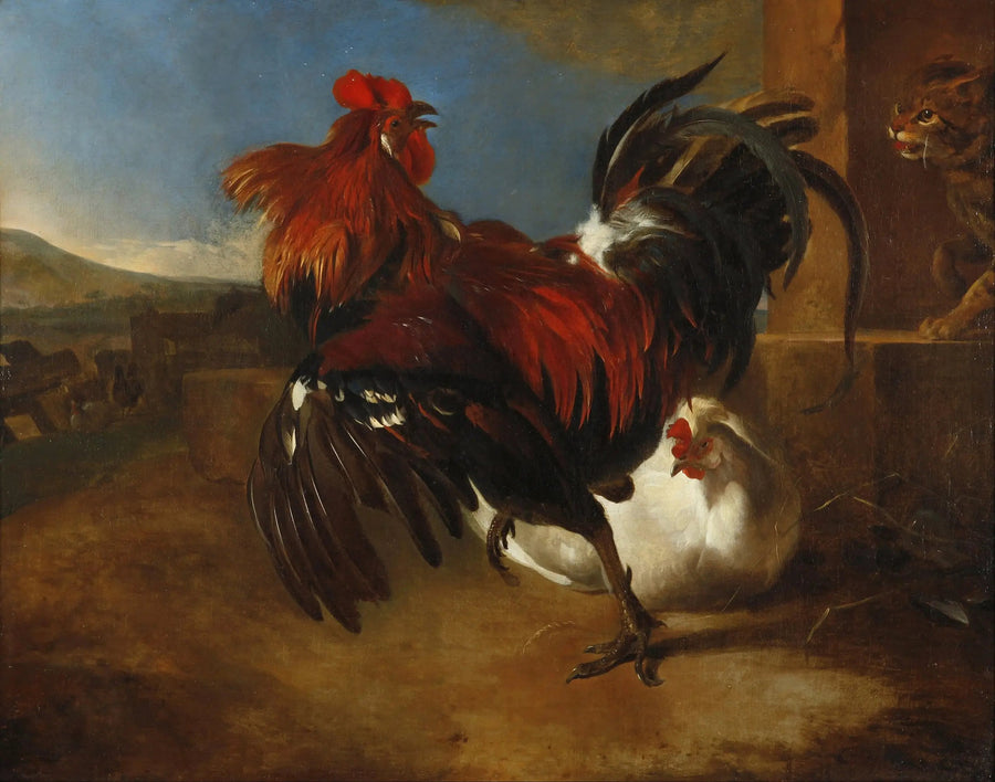 Den arga tupp i hönsgården - Melchior de Hondecoeter