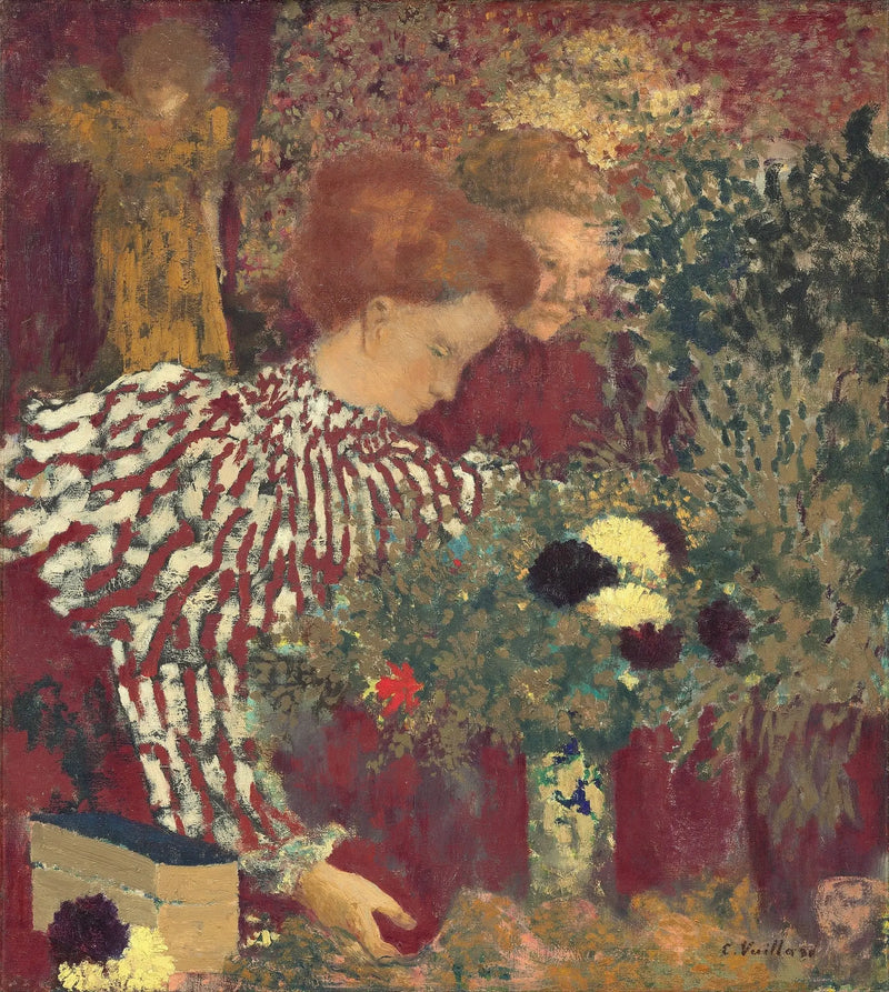 Den randiga blusen - Édouard Vuillard