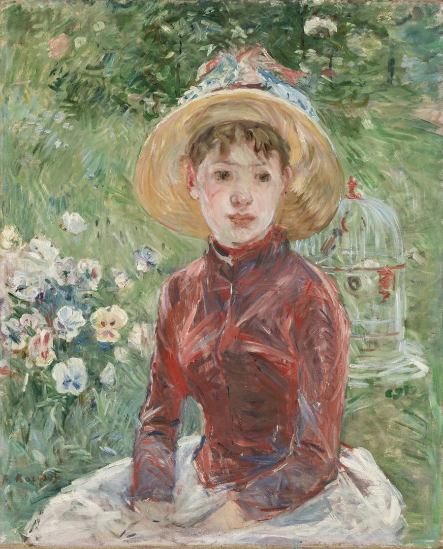 Den röda korsetten - Berthe Morisot