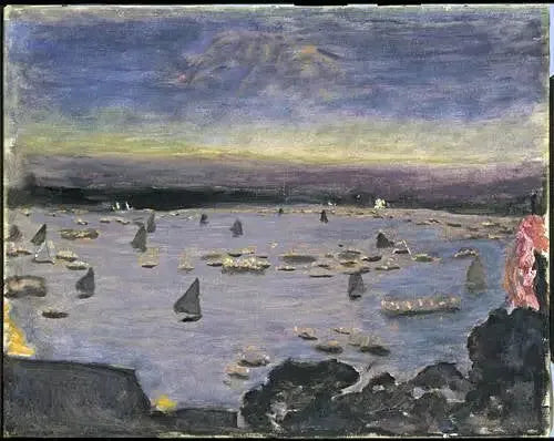 Korso med lyktor på Aussenalster i Hamburg - Pierre Bonnard