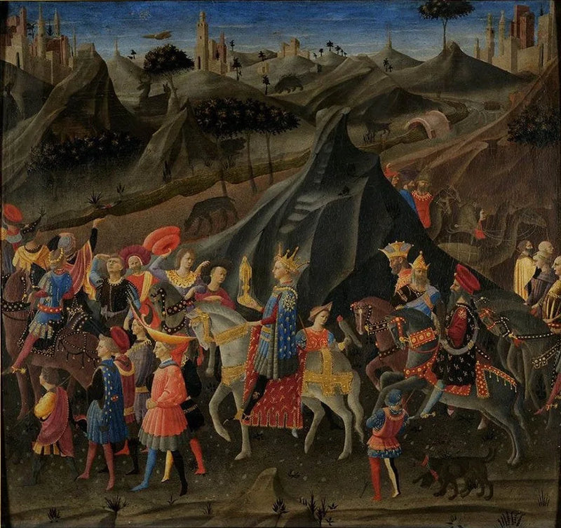 De vise männens procession - Zanobi Strozzi