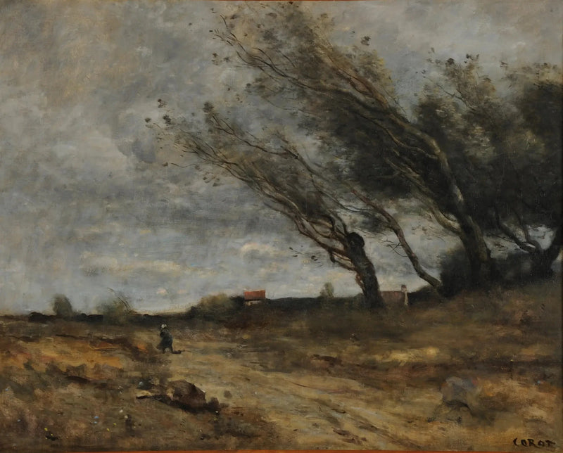 Vindstöt - Jean-Baptiste Camille Corot