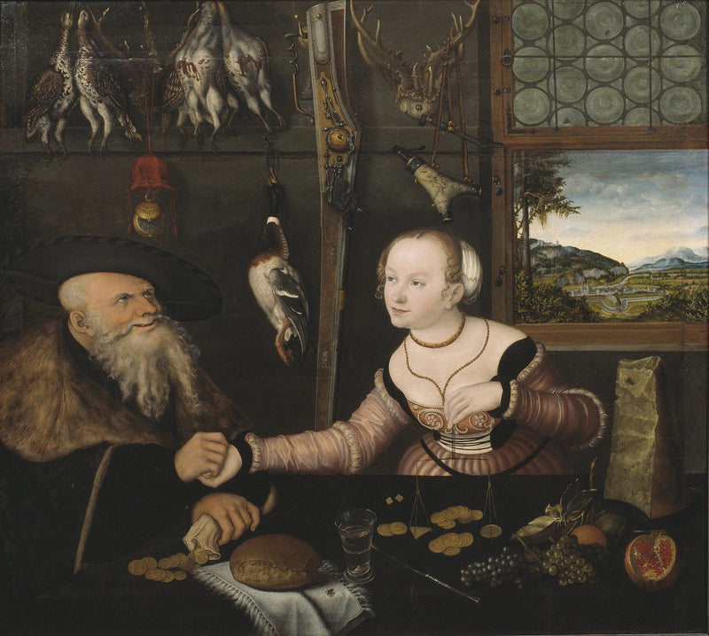 Det olämpliga paret - Lucas Cranach den äldre