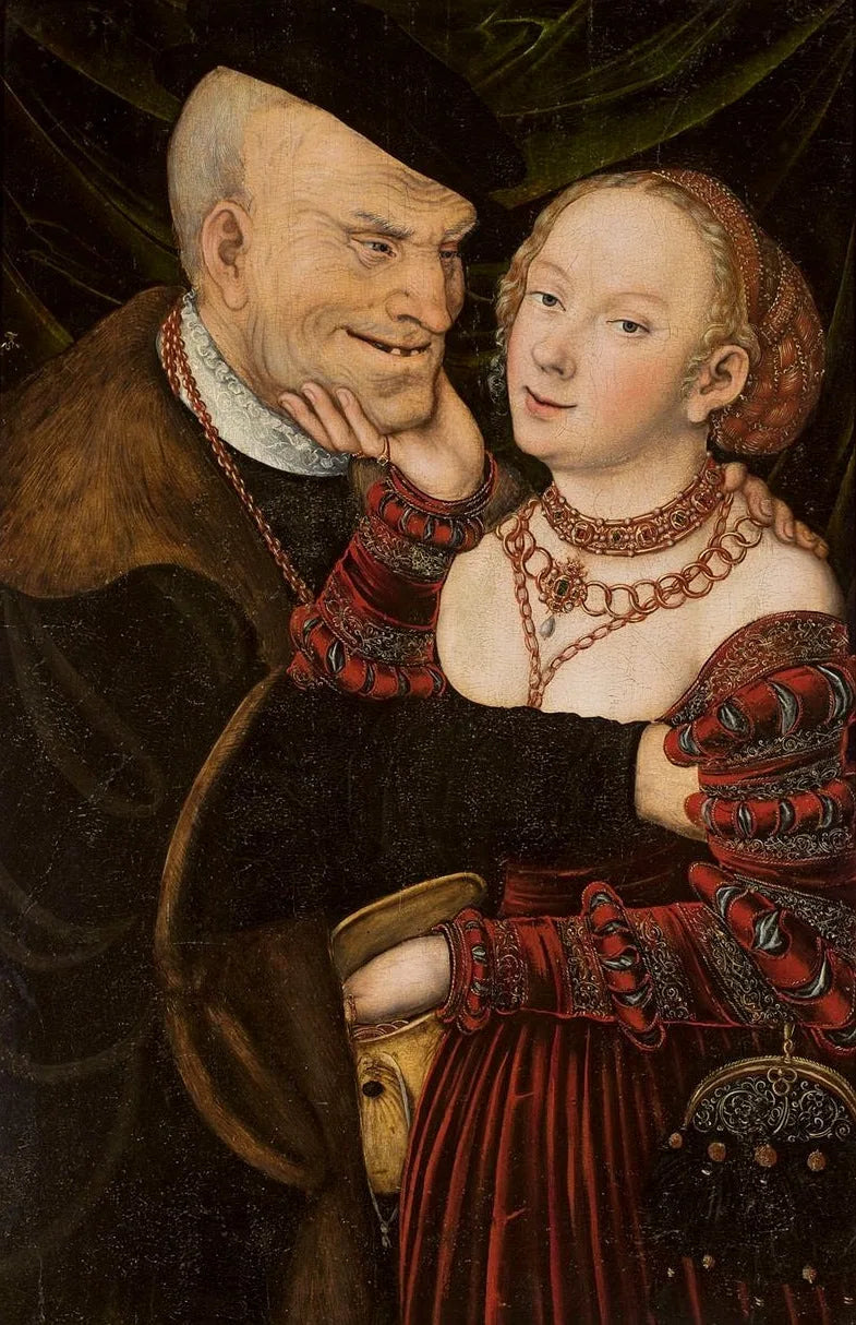 Det olämpliga paret - Lucas Cranach den äldre