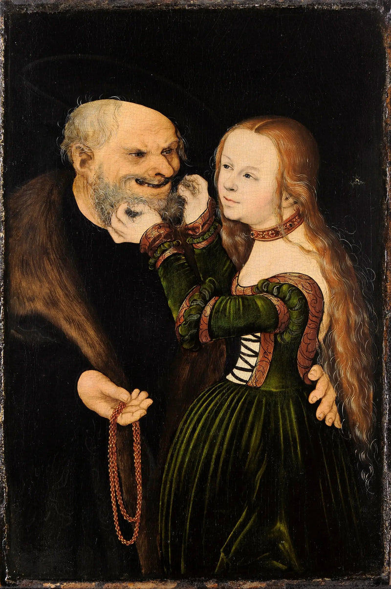 Det olämpliga paret - Lucas Cranach den äldre