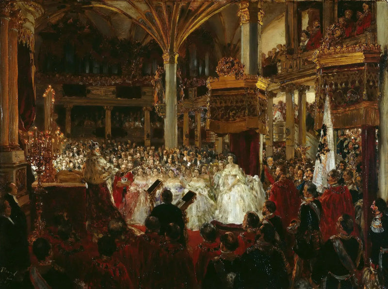 Guillaumes I kröning i Königsberg 1861 - Adolph von Menzel